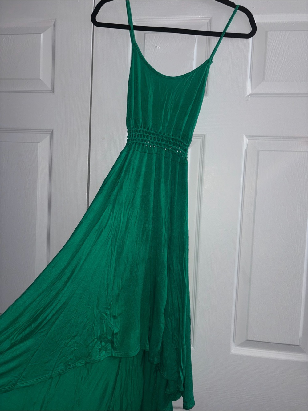 Kelly & Chy Green Spaghetti Strap Maxi Dress